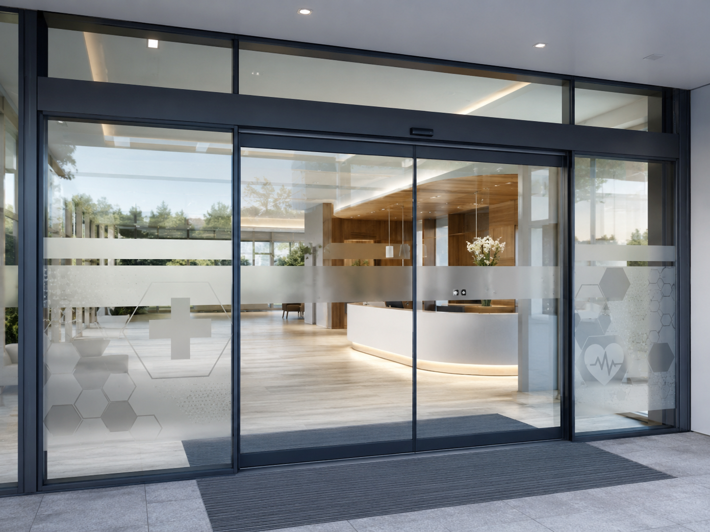 Nos solutions de signalétique pour hôpital · Signalétique extérieure et intérieure Signalétique sur mesure pour vos immeubles de bureaux, sièges sociaux, hôpitaux, hôtels, pour l'extérieur et l'intérieur.